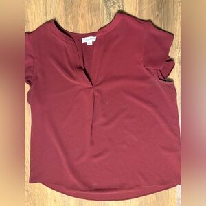 Calvin Klein Women's Burgundy Blouse
